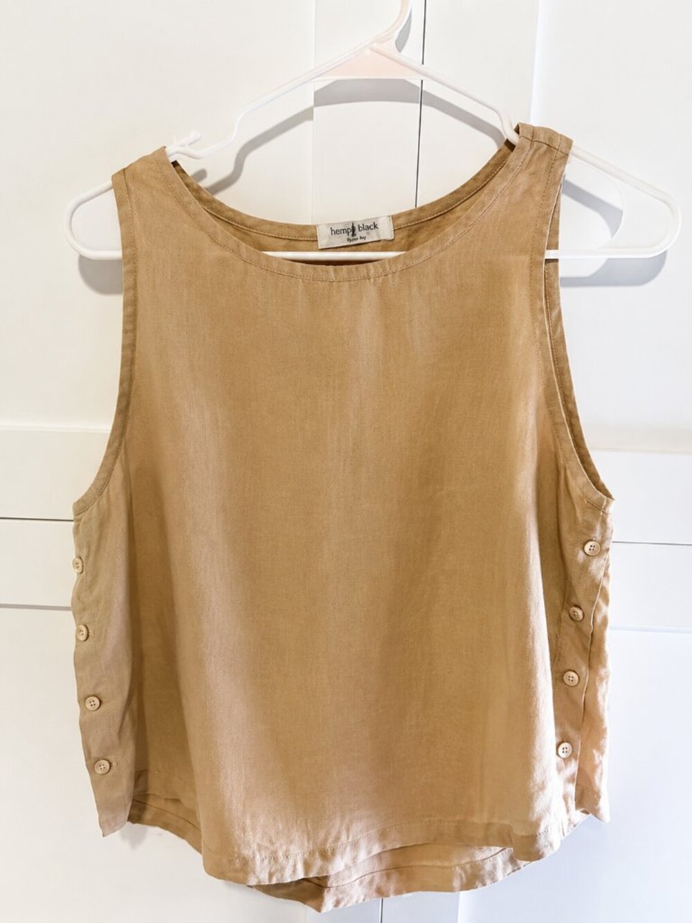 ✧ Lanhtropy Sleeveless Linen Blend Tank Top 💎 size Small